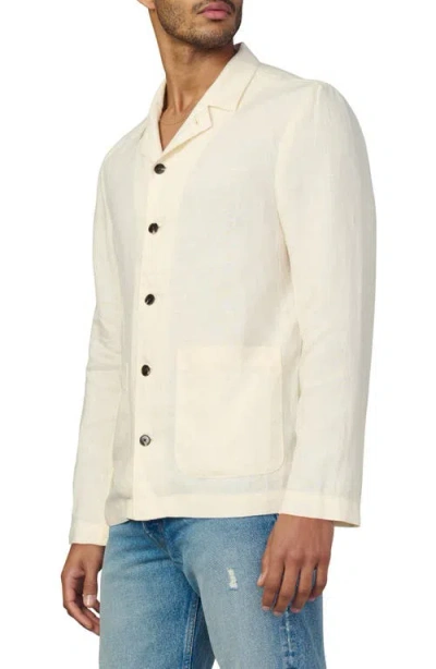 Joe's Hemingway Writer's Long Sleeve Camp Shirt In Neutral