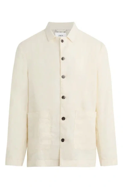 Joe's Hemingway Writer's Long Sleeve Camp Shirt In Neutral