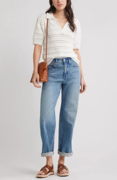 Caslonr Caslon(r) Mixed Stitch Polo Sweater