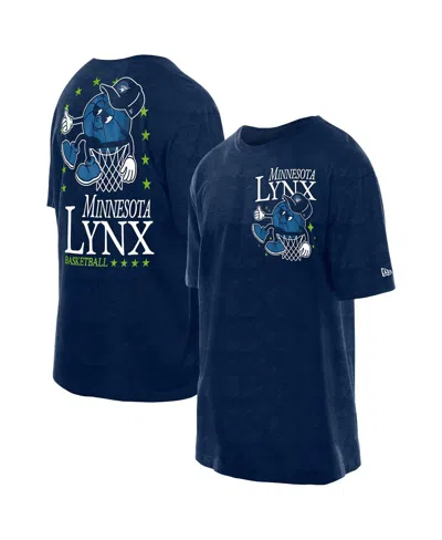 New Era Men's Navy Minnesota Lynx Old School Sport Enzyme Wash Oversized T-shirt
