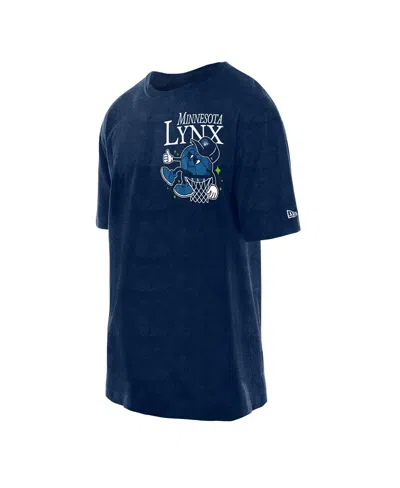 New Era Men's Navy Minnesota Lynx Old School Sport Enzyme Wash Oversized T-shirt