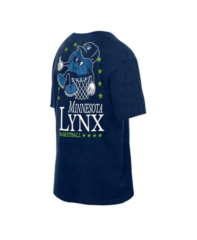 New Era Men's Navy Minnesota Lynx Old School Sport Enzyme Wash Oversized T-shirt