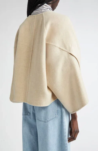 Max Mara Ovada Wool And Cashmere Jacket In Neutral