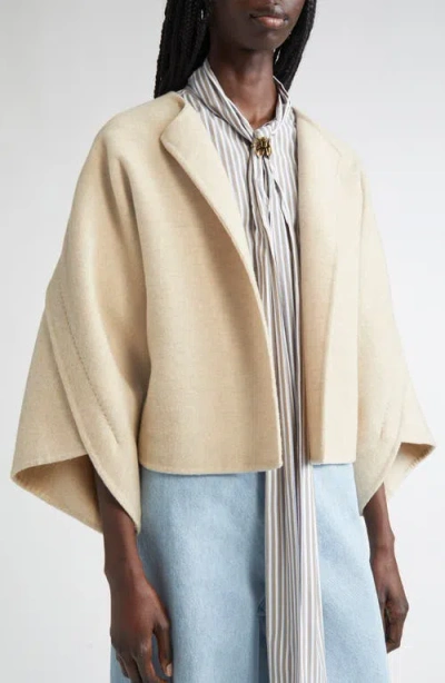 Max Mara Ovada Wool And Cashmere Jacket In Neutral