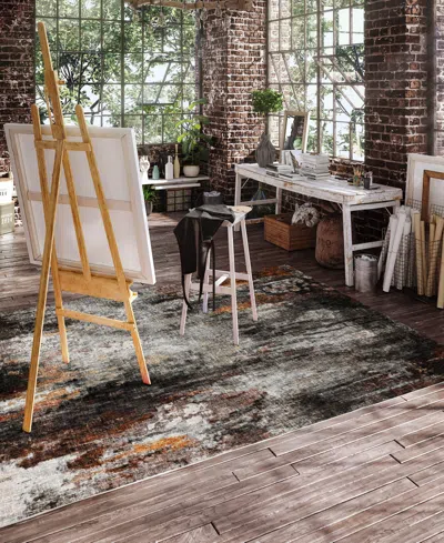 Dalyn Boca Washable Bo10 5'x7'6'' Area Rug In Gray