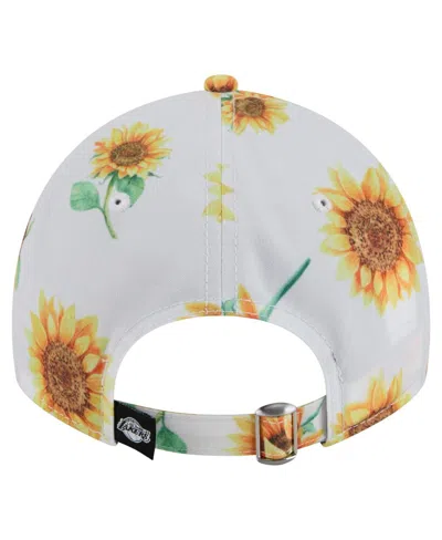 New Era Women'sâ White Los Angeles Lakers Adventure Flower 9twenty Adjustable Hat