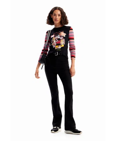 Desigual Women's Slim Mickey Mouse T-shirt