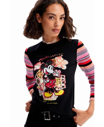 Desigual Women's Slim Mickey Mouse T-shirt