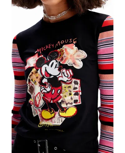 Desigual Women's Slim Mickey Mouse T-shirt