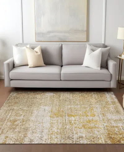 Dalyn Burano Washable Bu7 10'x14' Area Rug In Brown