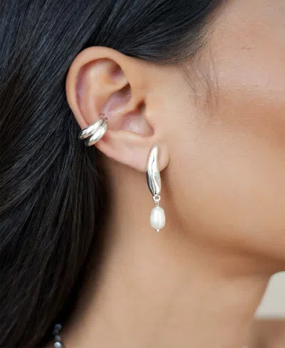 Ettika Liquid Luxe Cultured Freshwater Pearl Drop Earrings