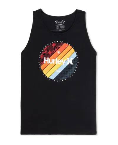 Hurley Men's Linear Palm Tank Top In Black