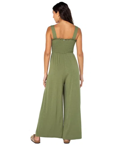 Roxy Just Passing By Smocked Jumpsuit