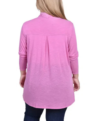 Ny Collection Plus Size Long Sleeve Cardigan Sweater