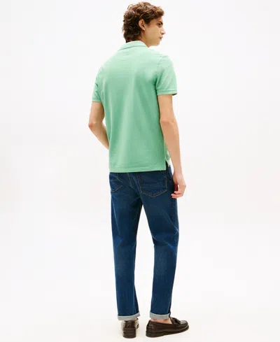 Tommy Hilfiger Regular Fit Stretch Tommy Polo In Green
