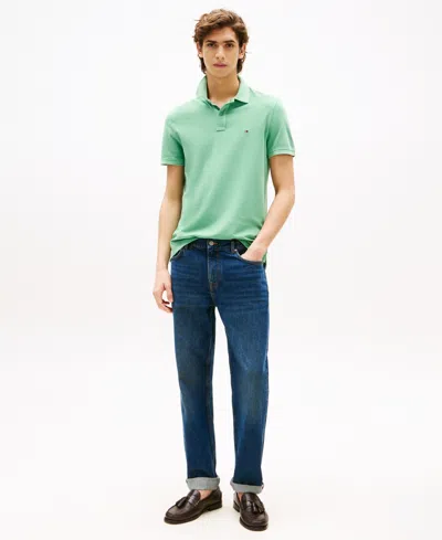 Tommy Hilfiger Regular Fit Stretch Tommy Polo In Green