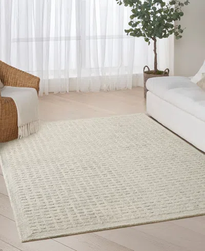 Dkny Pure Grids Pgr01 5'2"x7'2" Area Rug In Neutral