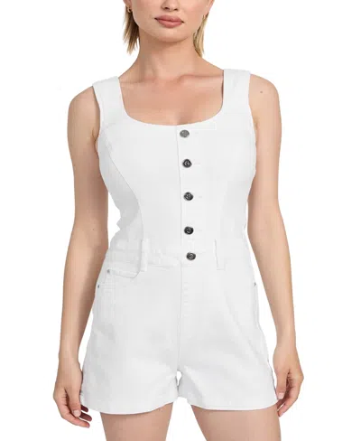 Guess Women's Sunni Sleeveless Denim Romper