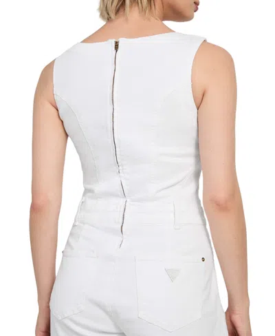 Guess Women's Sunni Sleeveless Denim Romper