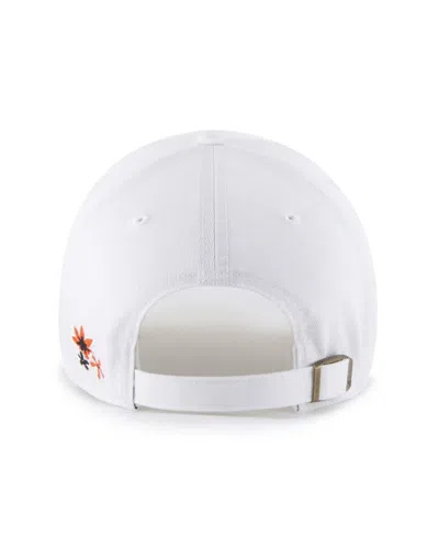 47 Brand Women's White Houston Astros Flower Power Clean Up Adjustable Hat