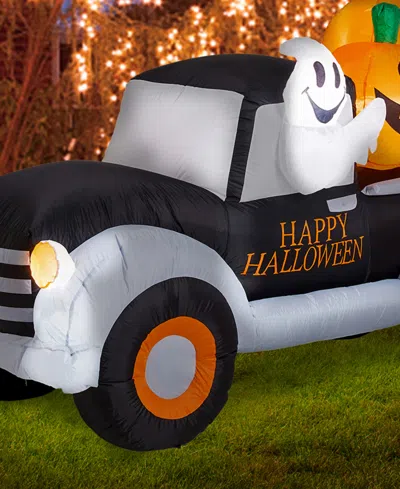 Glitzhome Lighted Inflatable Truck, 8 Feet