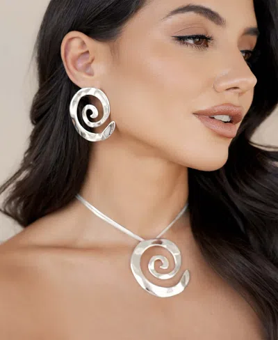 Ettika Aura Swirl Pendant Necklace