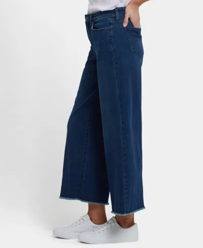 Nydj Jayne Womens High-rise Tencel Wide Leg Pants