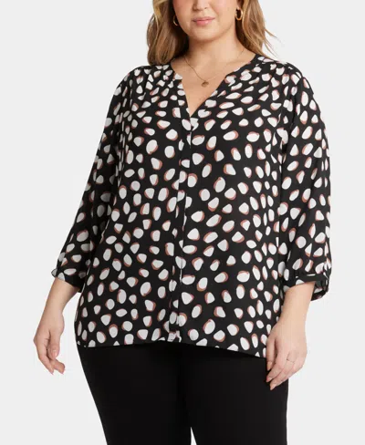 Nydj Pintuck Back Yoke Top