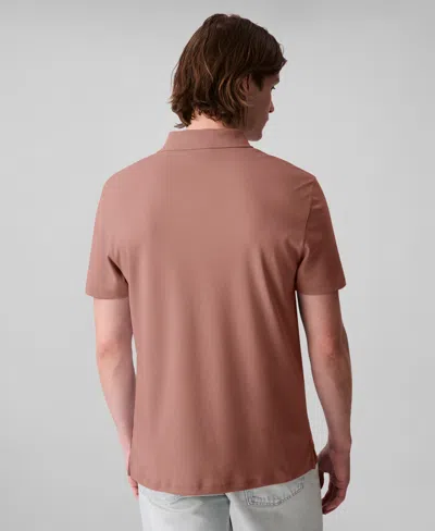 Calvin Klein Men's Short Sleeve Supima Cotton Polo Shirt In Brown