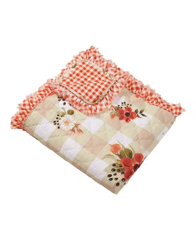 Greenland Home Fashions Cotton Reversible Quilted Throw, 50" X 60"