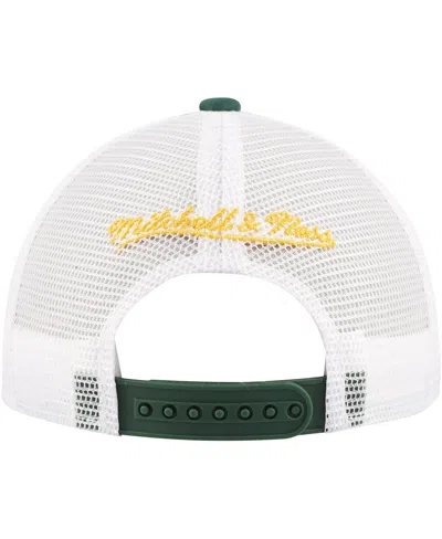 Mitchell & Ness Big Boys And Girls Green Green Bay Packers Stripe Trucker Adjustable Hat In Green