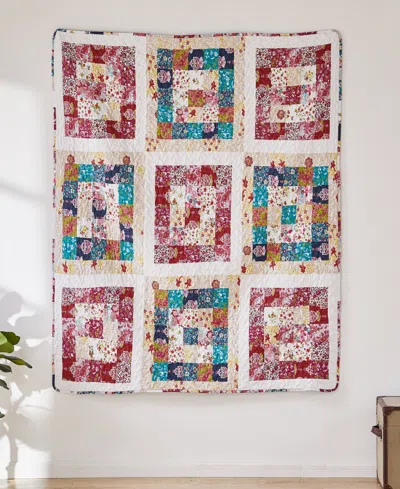 Greenland Home Fashions Cotton Reversible Quilted Throw, 50" X 60"