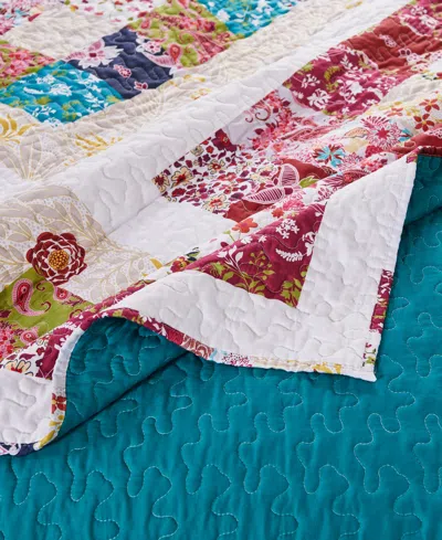 Greenland Home Fashions Cotton Reversible Quilted Throw, 50" X 60"