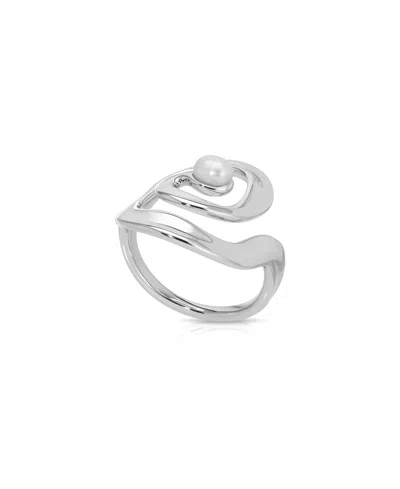 Ettika Cultured Freshwater Pearl Aura Swirl Ring