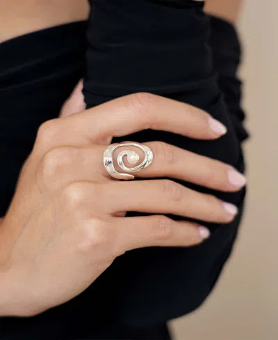 Ettika Cultured Freshwater Pearl Aura Swirl Ring