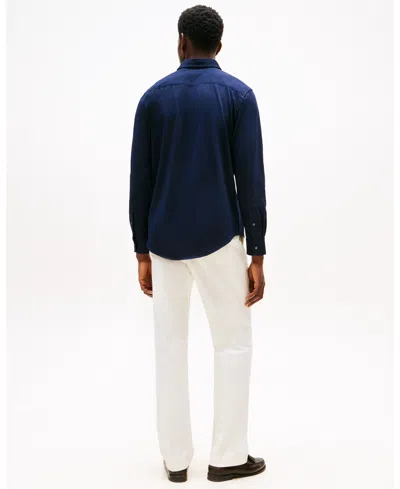 Tommy Hilfiger Men's Long Sleeve Button Front Performance Shirt