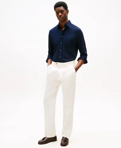 Tommy Hilfiger Men's Long Sleeve Button Front Performance Shirt