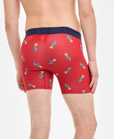 Polo Ralph Lauren Men's 3-pk. Holiday Boxer Briefs Gift Set In Red