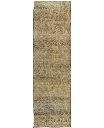 Dalyn Burano Washable Bu12 2'3''x7'6'' Runner Area Rug In Brown