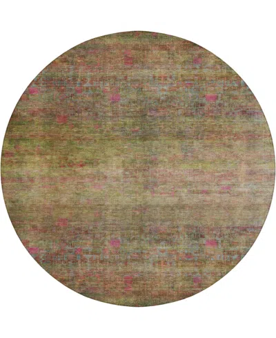 Dalyn Burano Bu9 8'x8' Round Area Rug In Brown