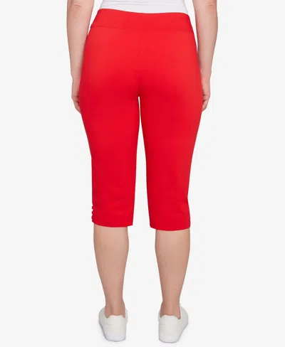 Ruby Rd. Petite Ladder Hem Americana Clamdigger Pullover Pants