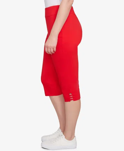 Ruby Rd. Petite Ladder Hem Americana Clamdigger Pullover Pants