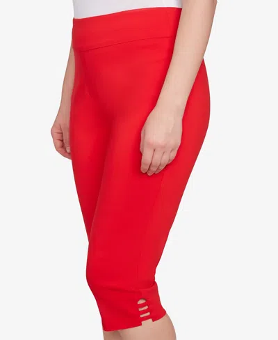 Ruby Rd. Petite Ladder Hem Americana Clamdigger Pullover Pants