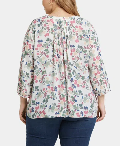 Nydj Plus Size Pintuck Blouse Sleeve Top