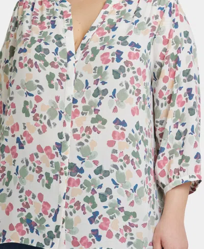 Nydj Plus Size Pintuck Blouse Sleeve Top