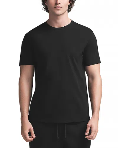 Skims Mens Obsidian Lounge Relaxed-fit Cotton-blend Jersey T-shirt In Black