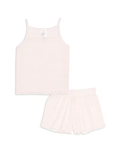 Splendid Girls' Tank & Short Set - Big Kid In Pink
