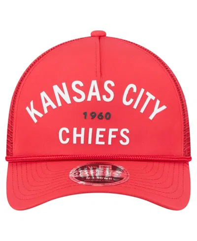 New Era Men'sâ Red Kansas City Chiefs Active Minimalist M-crown A-frame 9forty Adjustable Hat