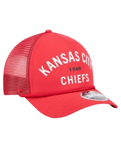 New Era Men'sâ Red Kansas City Chiefs Active Minimalist M-crown A-frame 9forty Adjustable Hat