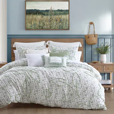 Peri Home Blueberry Chenille Duvet Cover Set, Full/queen In White